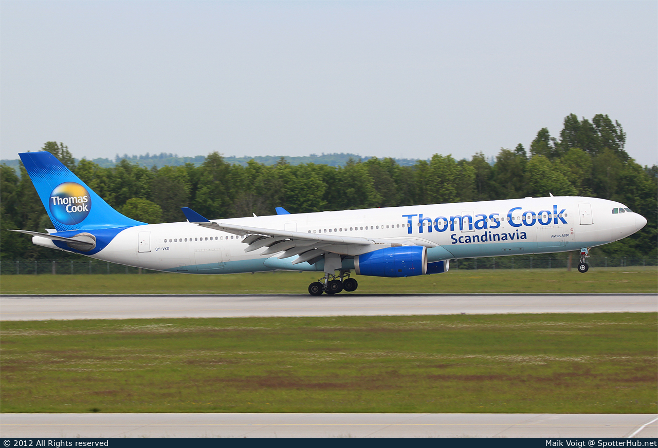Photo of OY-VKG - Airbus A330-343 operated by Thomas Cook Airlines Scandinavia