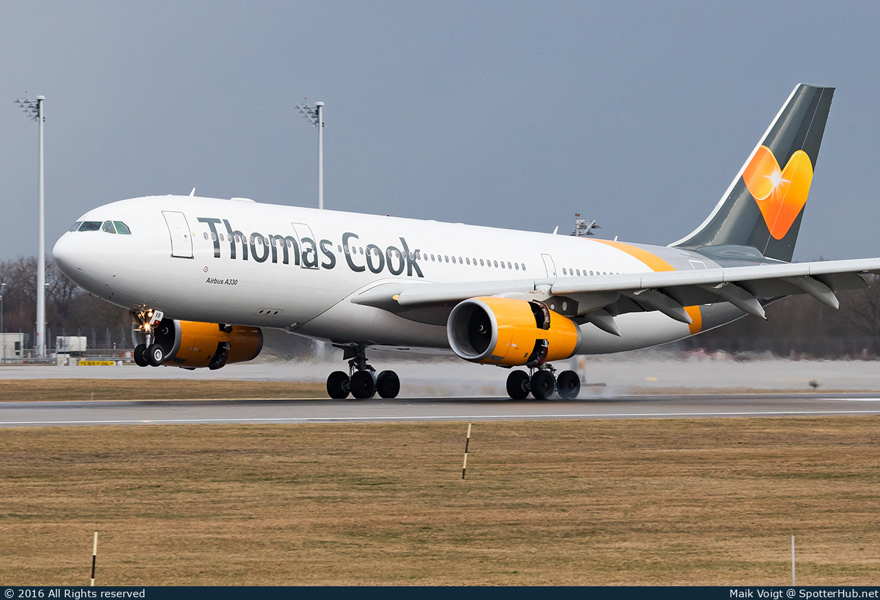 Photo of G-TCXB - Airbus A330-243 operated by Thomas Cook Airlines