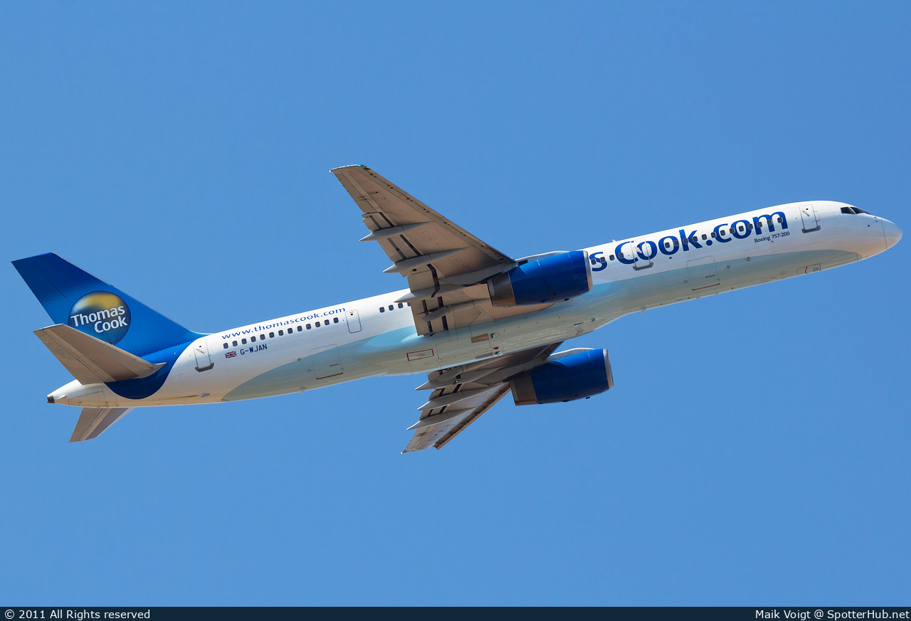 Photo of G-WJAN - Boeing 757-21K operated by Thomas Cook Airlines
