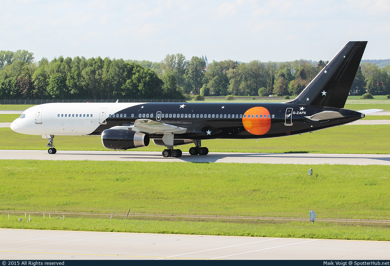 Photo of G-ZAPX - Boeing 757-256 operated by Titan Airways