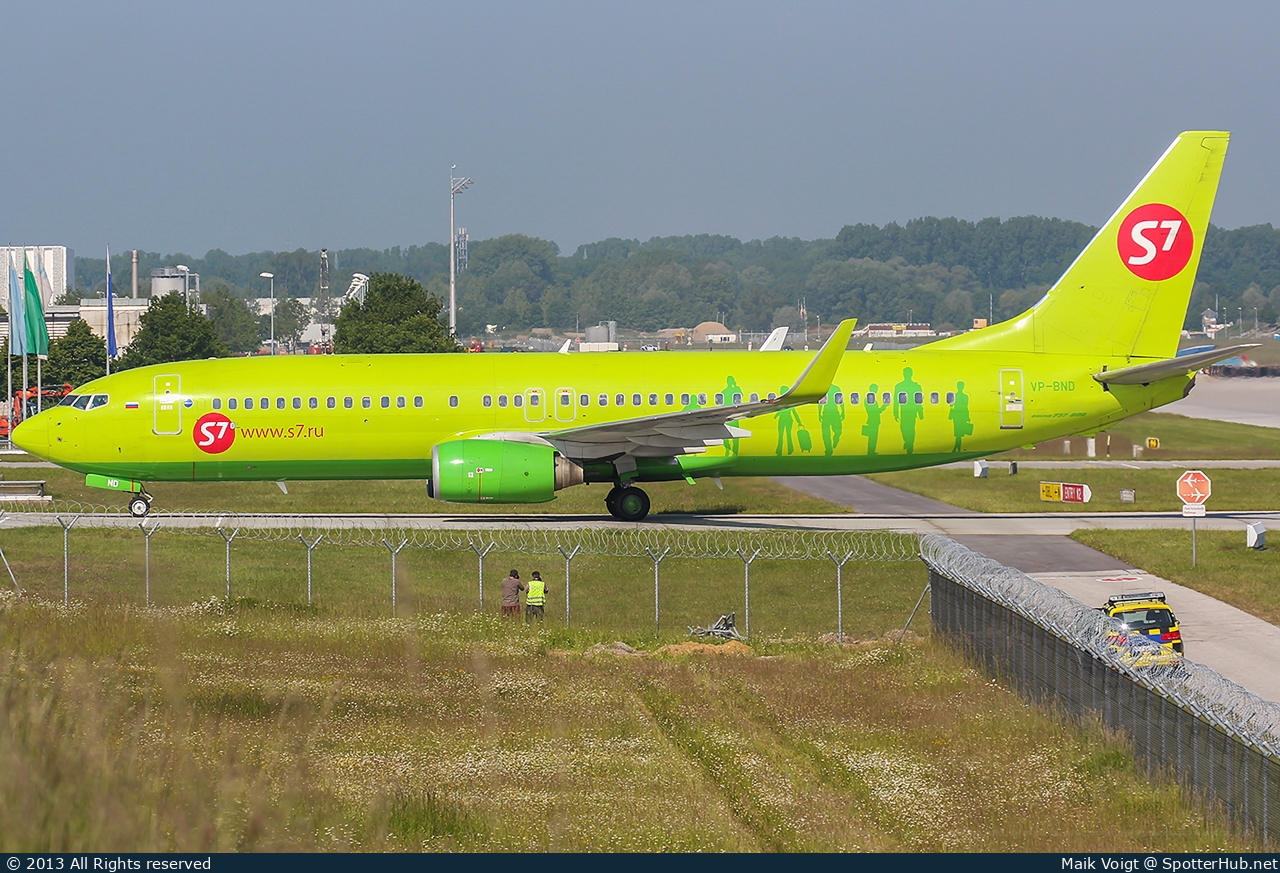 Photo of VP-BND - Boeing 737-83N operated by S7 Airlines