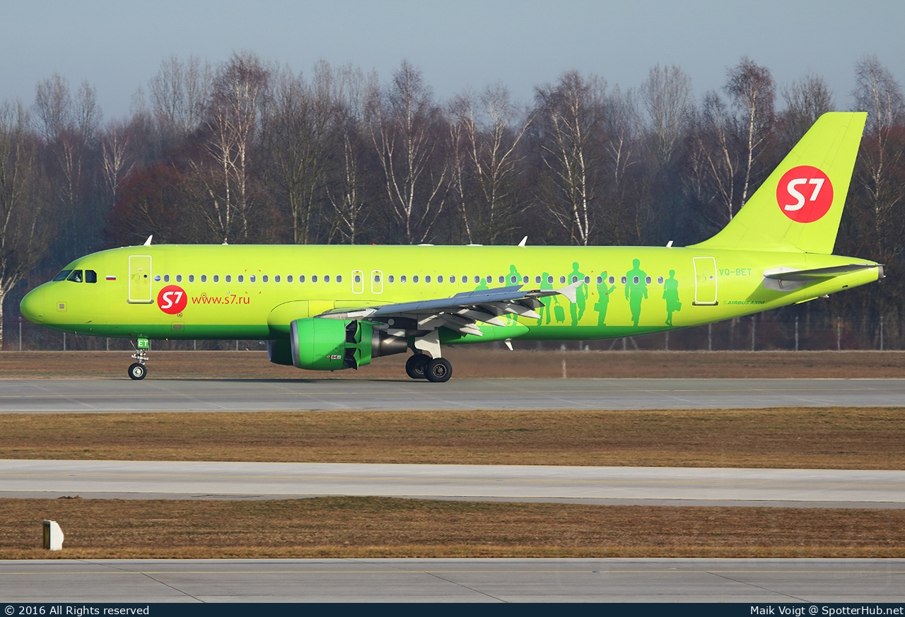 Photo of VQ-BET - Airbus A320-214 operated by S7 Airlines