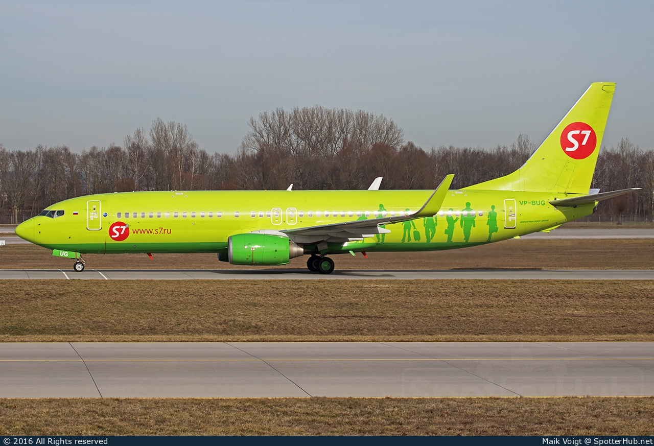 Photo of VP-BUG - Boeing 737-86J operated by S7 Airlines