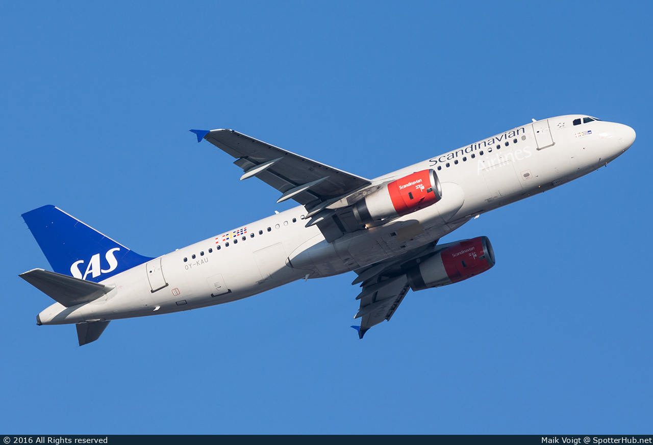 Photo of OY-KAU - Airbus A320-232 operated by SAS Scandinavian Airlines