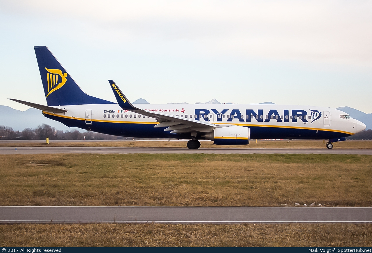 Photo of EI-EBN - Boeing 737-8AS operated by Ryanair