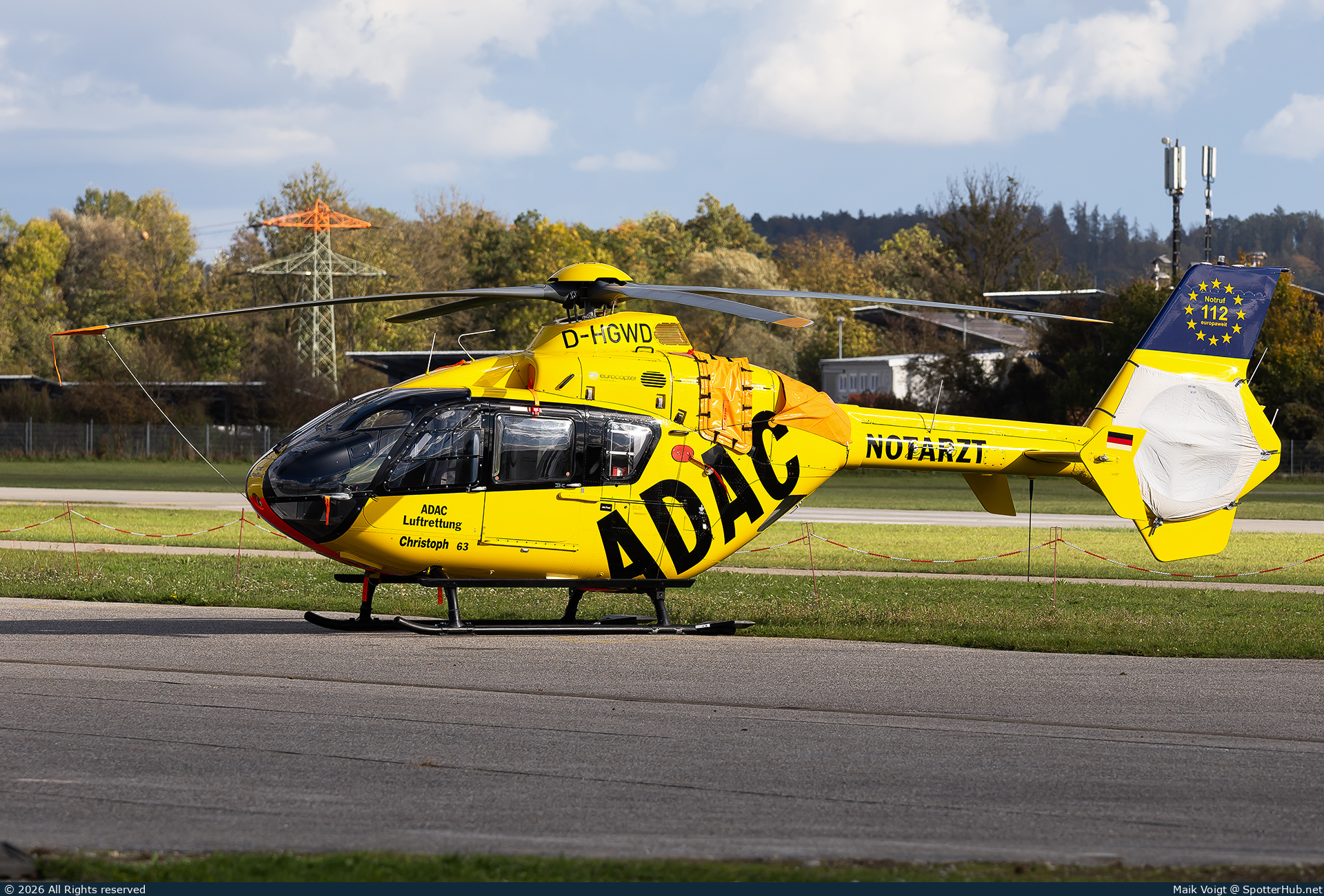Photo of D-HGWD - Eurocopter EC135 P2+ operated by ADAC Luftrettung