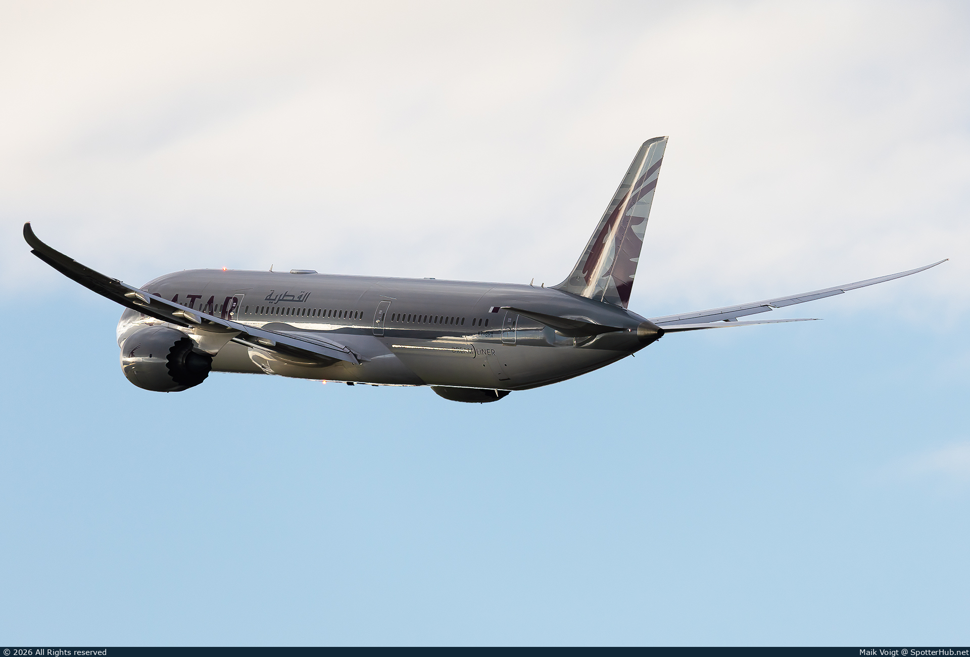 Photo of A7-BHX - Boeing 787-9 Dreamliner operated by Qatar Airways