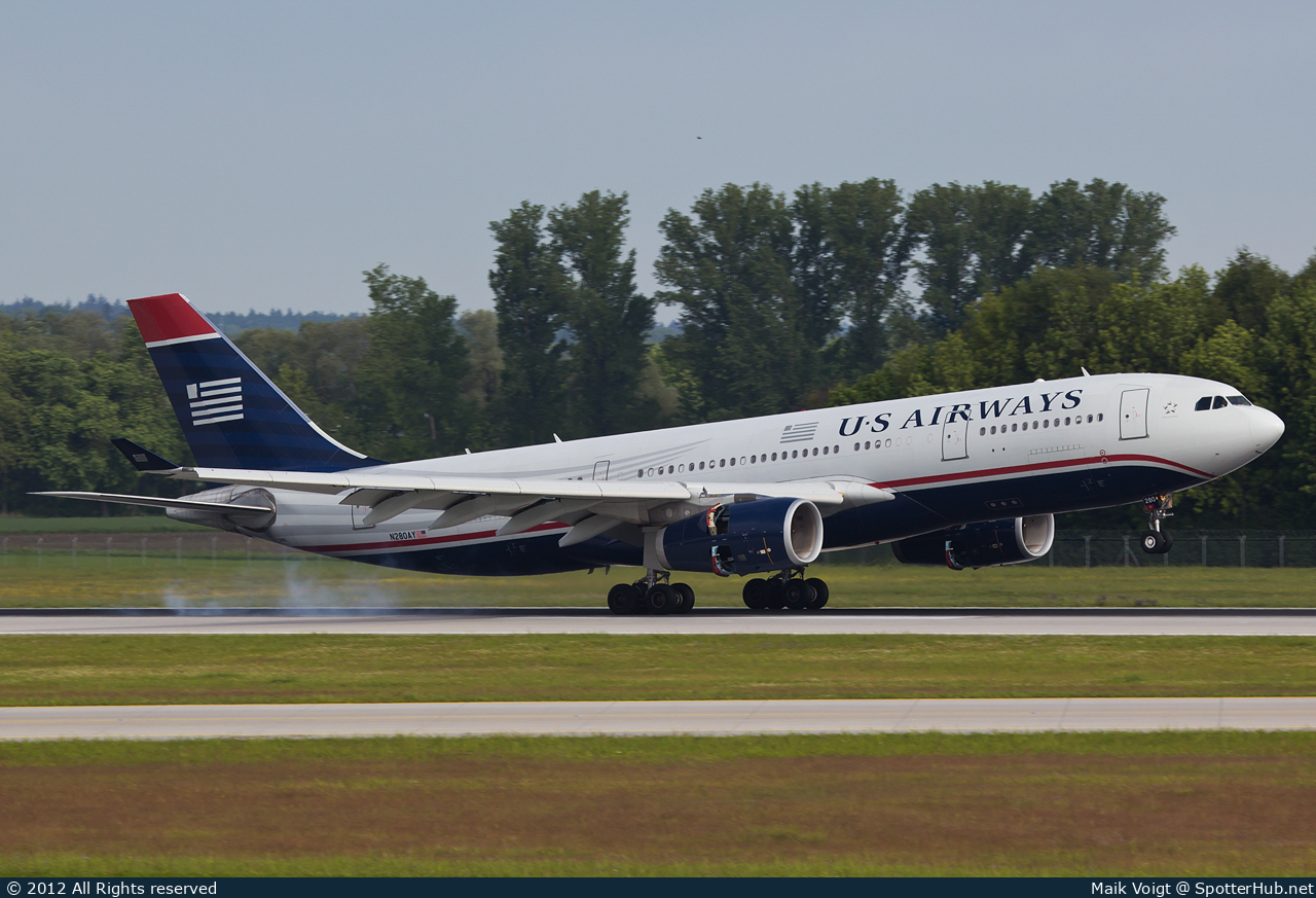 Photo of N280AY - Airbus A330-243 operated by US Airways
