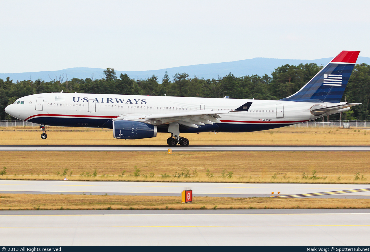 Photo of N285AY - Airbus A330-243 operated by US Airways