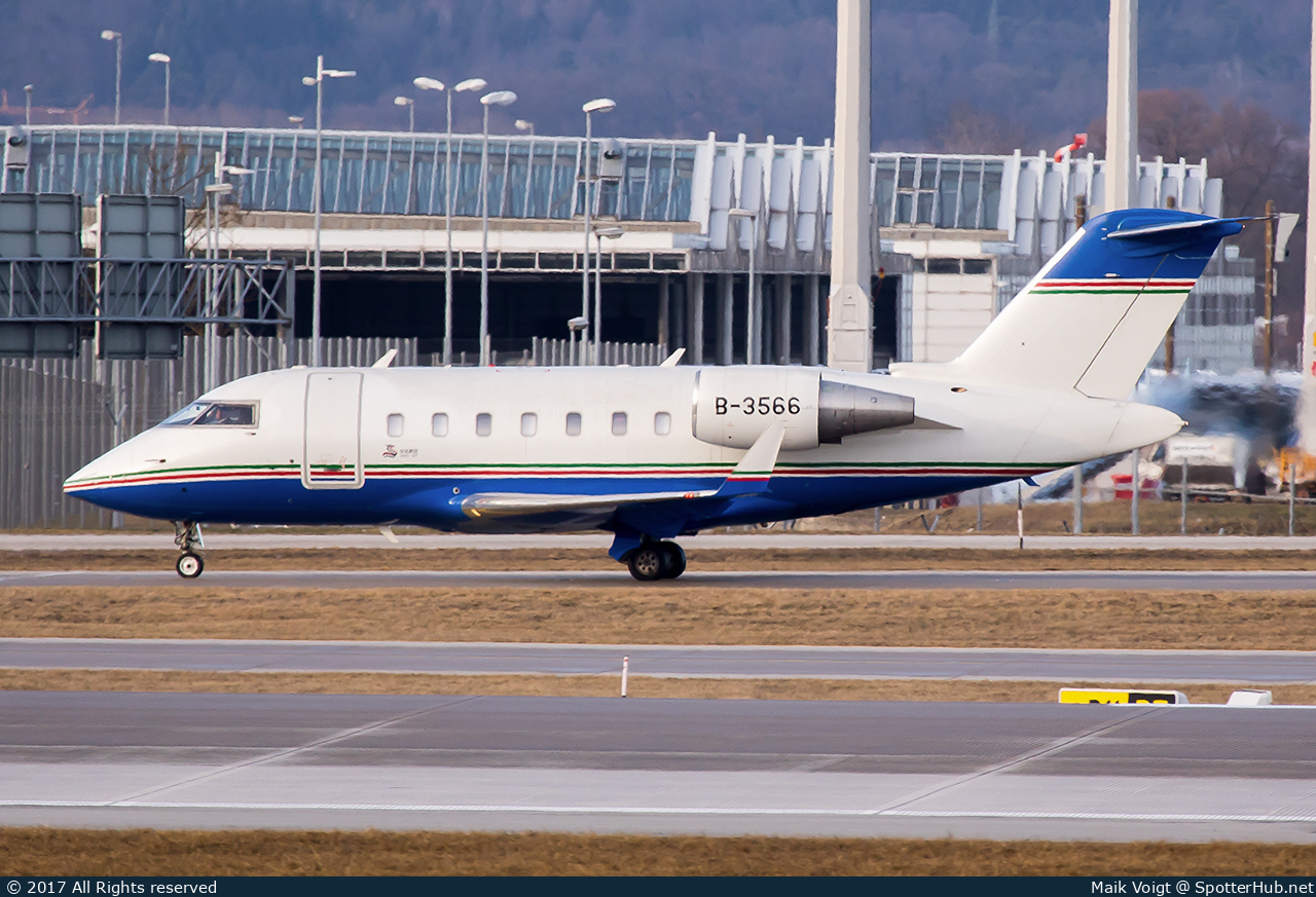 Photo of B-3566 - Bombardier Challenger 605 operated by Sino Jet