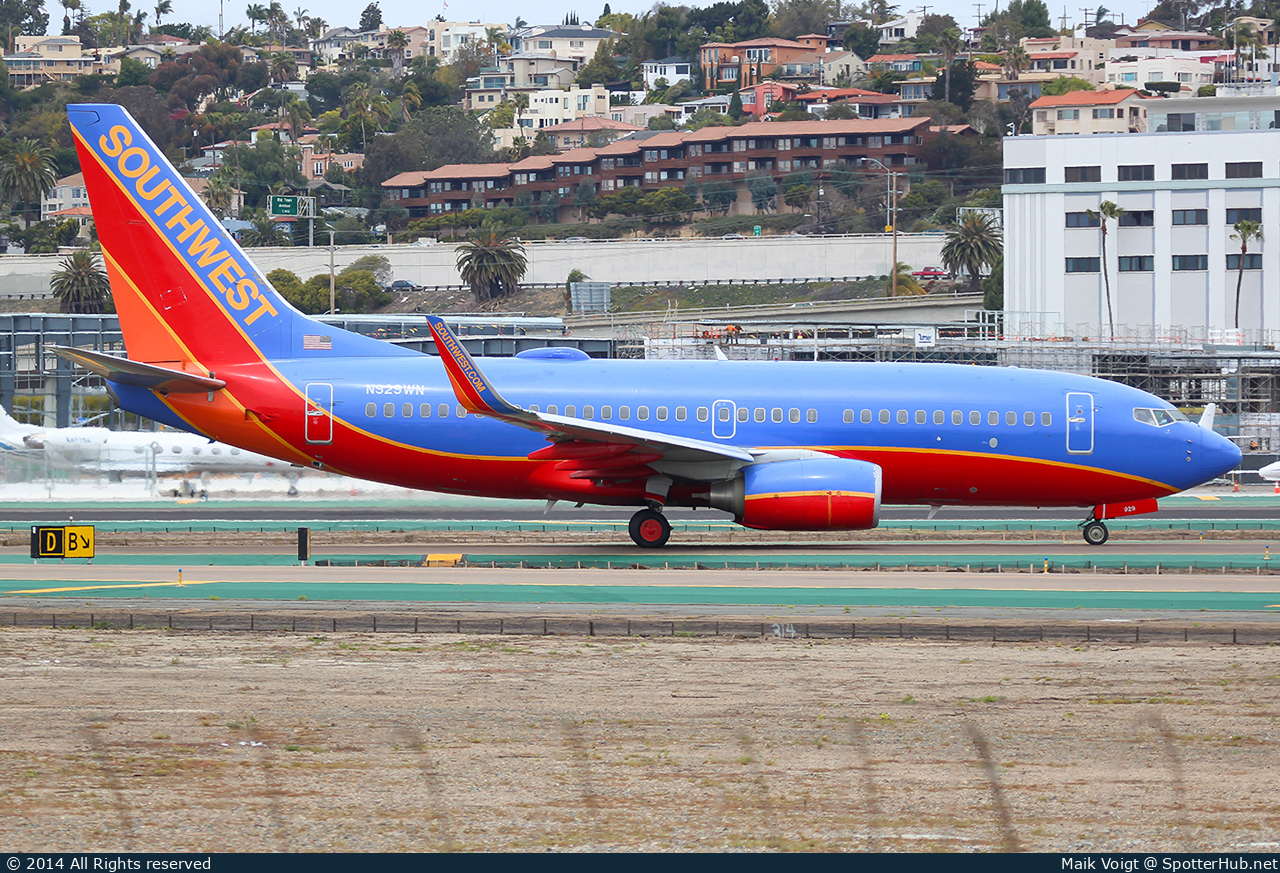 Photo of N929WN - Boeing 737-7H4 operated by Southwest Airlines