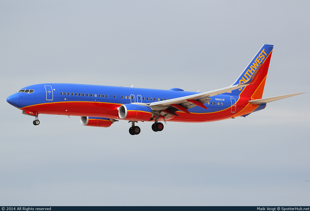Photo of N8603F - Boeing 737-8H4 operated by Southwest Airlines