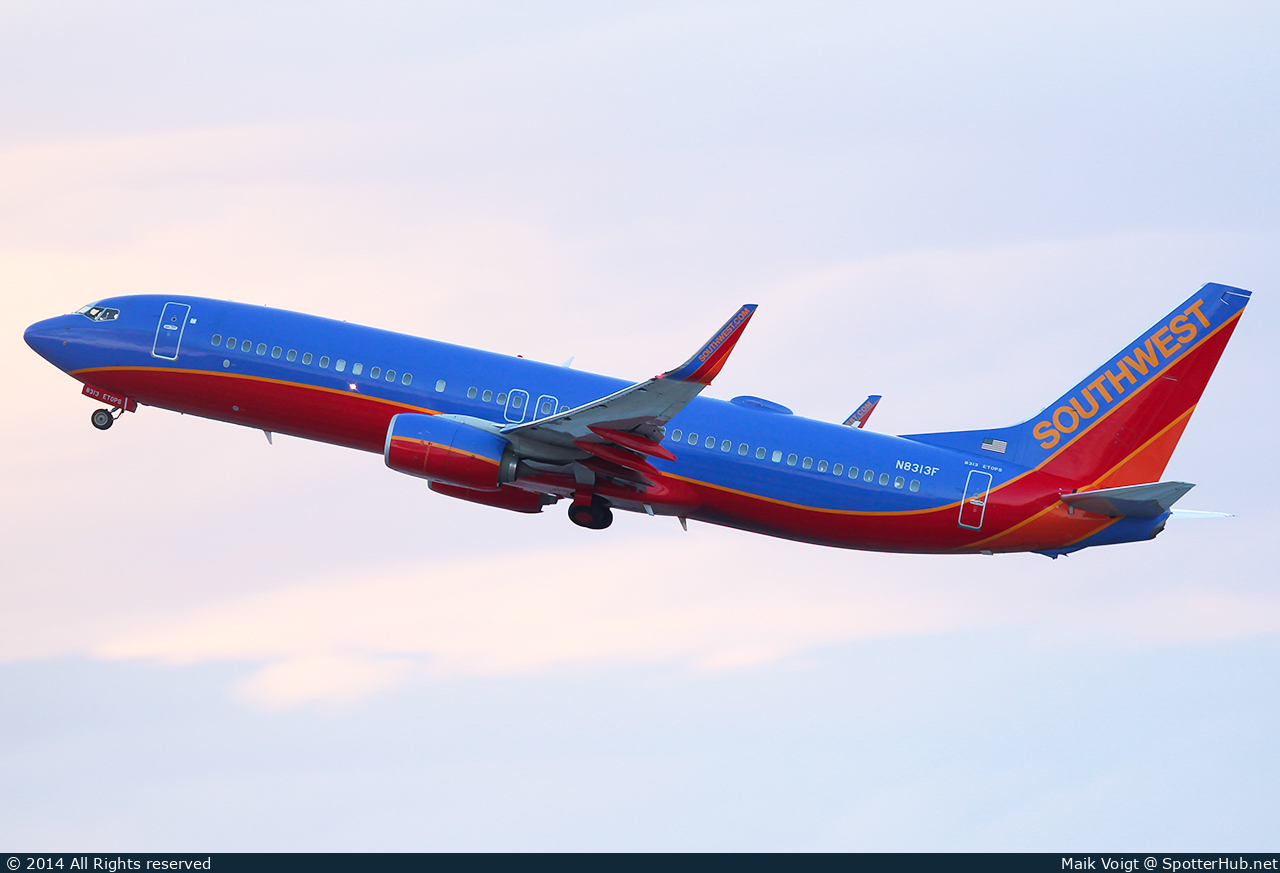 Photo of N8313F - Boeing 737-8H4 operated by Southwest Airlines