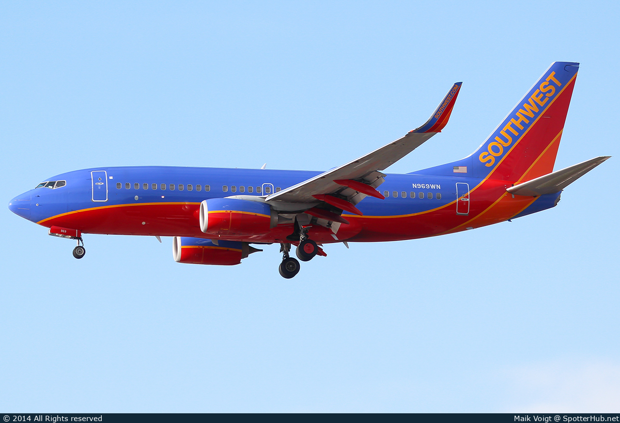 Photo of N969WN - Boeing 737-7H4 operated by Southwest Airlines