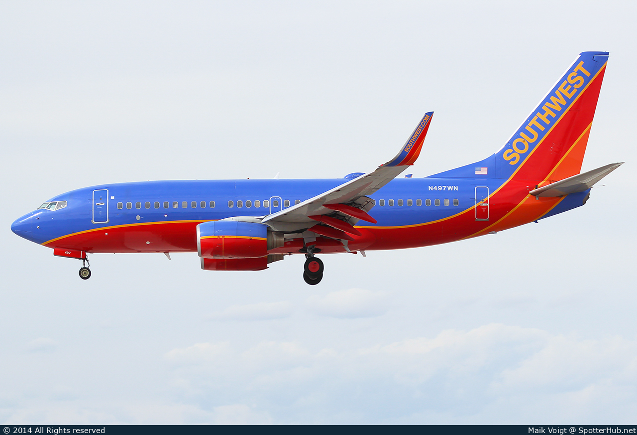 Photo of N497WN - Boeing 737-7H4 operated by Southwest Airlines