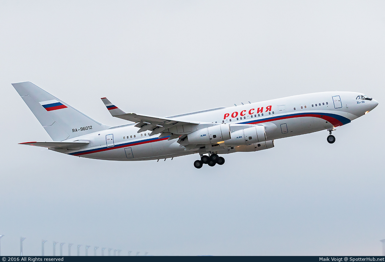 Photo of RA-96012 - Ilyushin Il-96-300 operated by Rossiya Special Flight Detachment