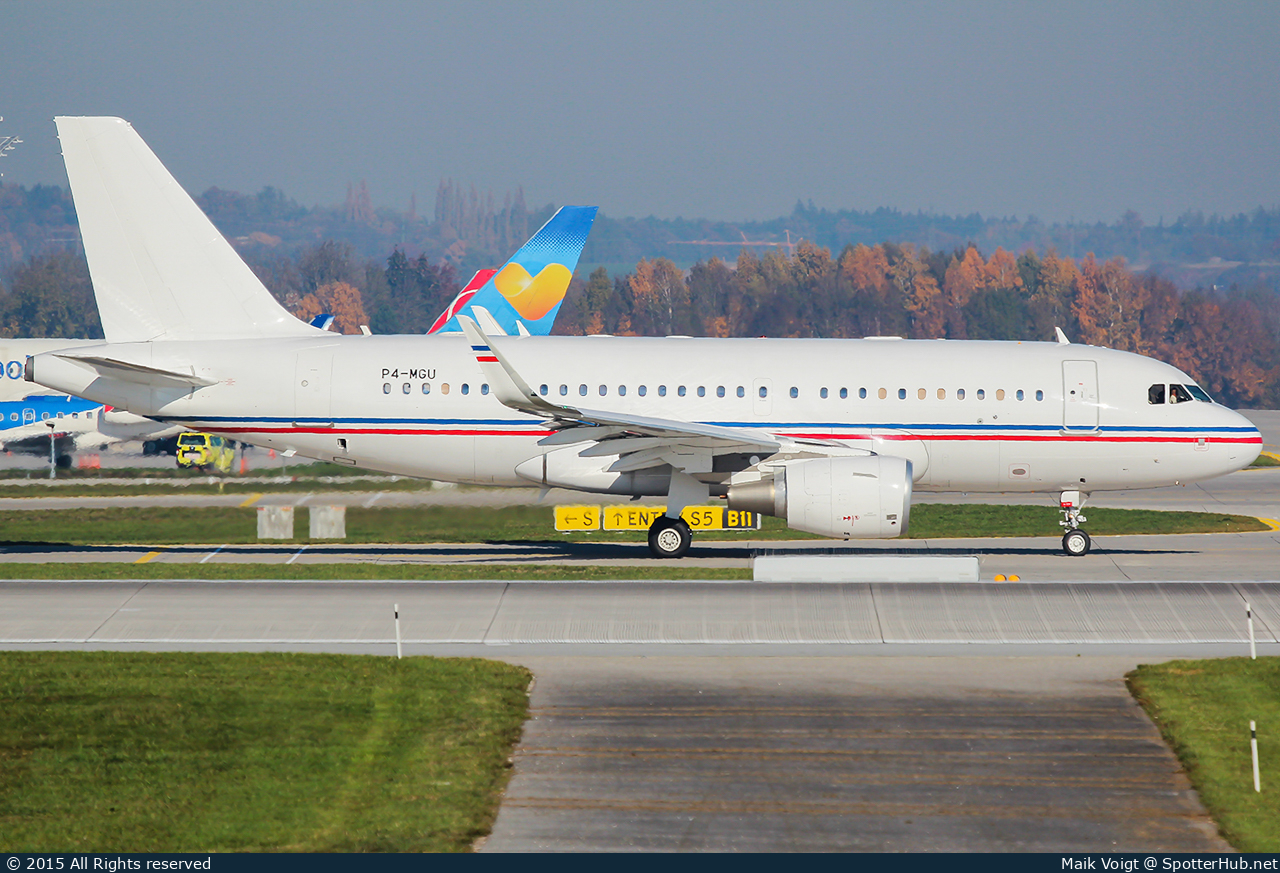 Photo of P4-MGU - Airbus A319-115(CJ) operated by Global Jet Luxembourg