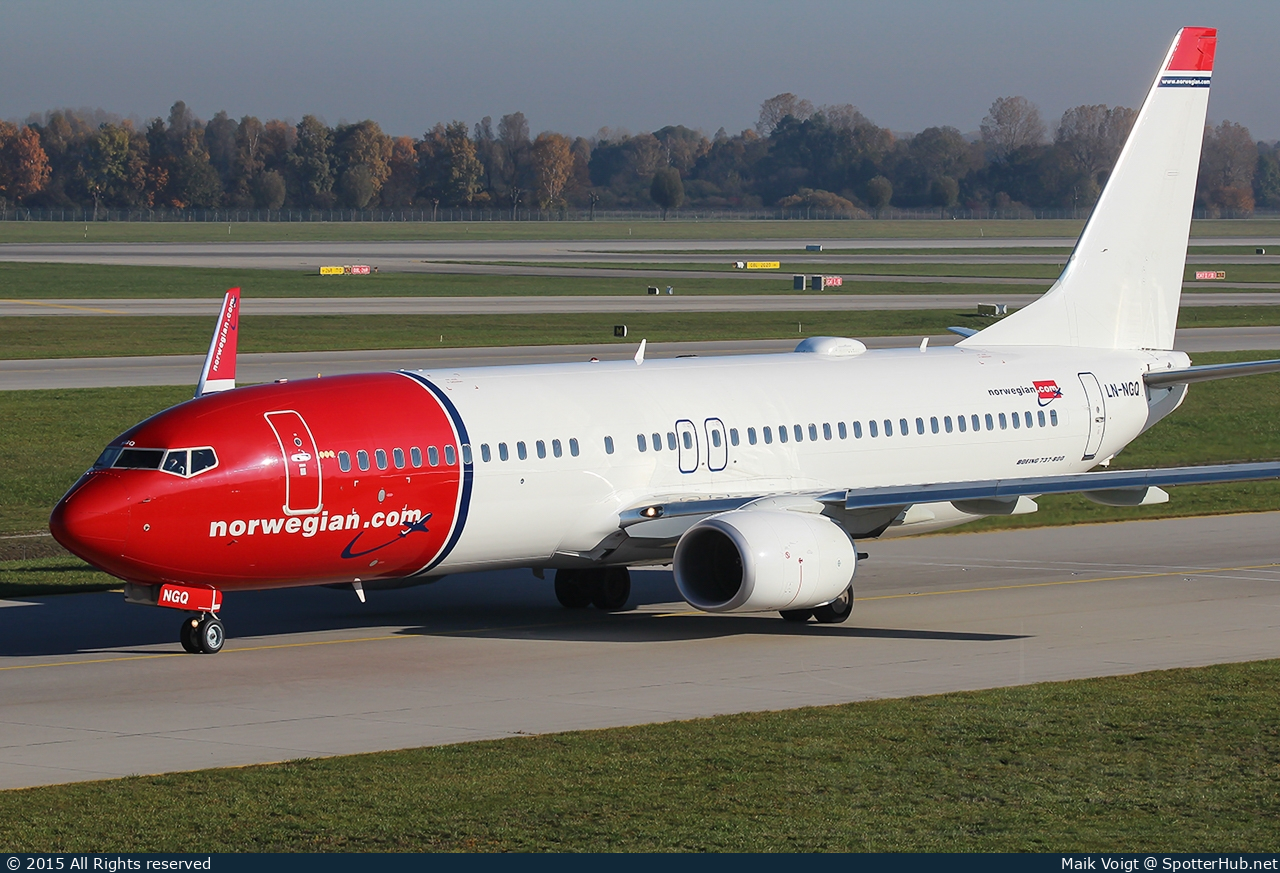 Photo of LN-NGQ - Boeing 737-8JP operated by Norwegian Air Shuttle