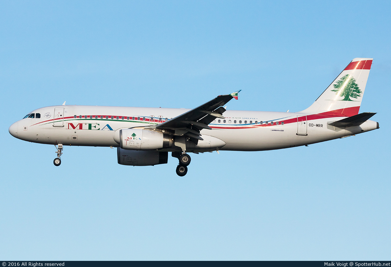 Photo of OD-MRR - Airbus A320-232 operated by MEA Middle East Airlines