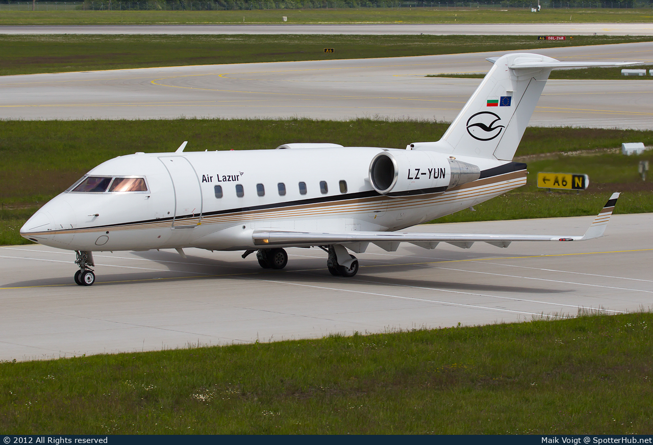 Photo of LZ-YUN - Bombardier Challenger 604 operated by Air Lazur