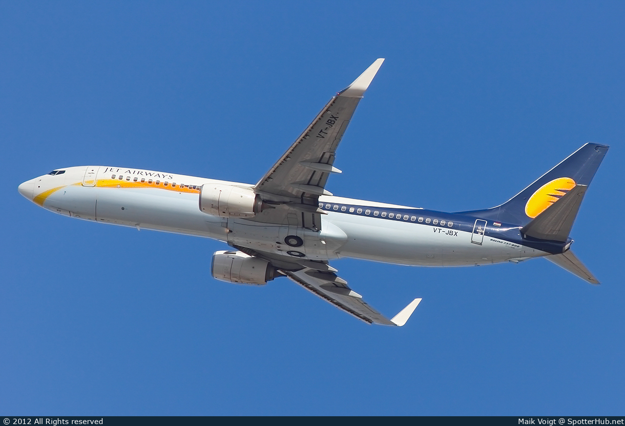 Photo of VT-JBX - Boeing 737-8AL operated by Jet Airways