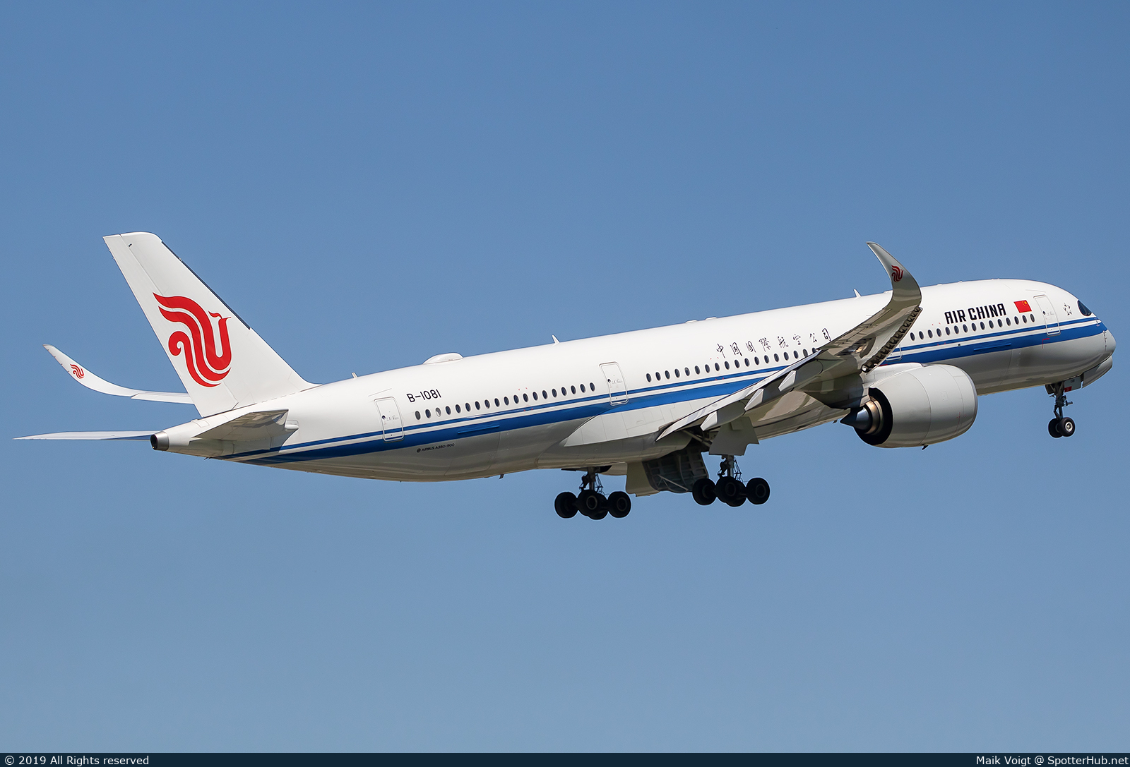 Photo of B-1081 - Airbus A350-941 operated by Air China