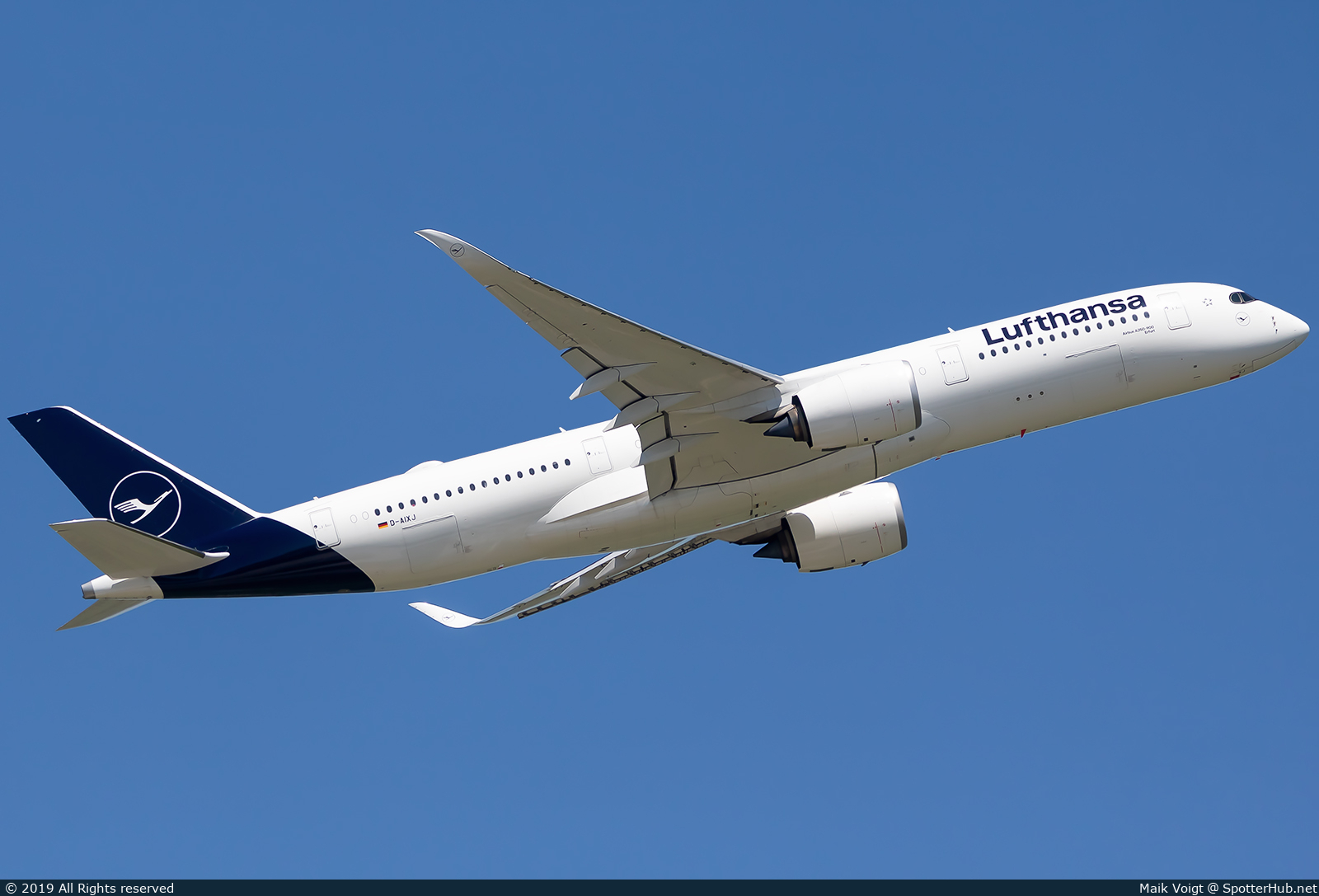 Photo of D-AIXJ - Airbus A350-941 operated by Lufthansa