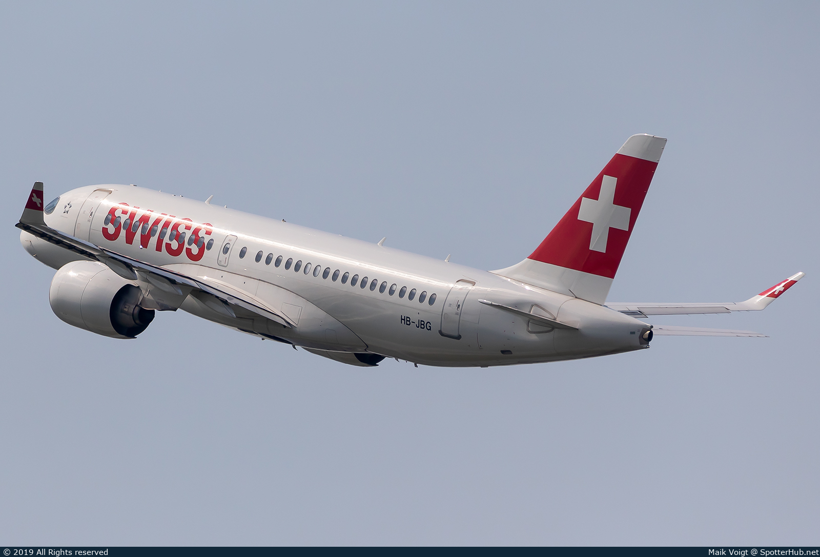 Photo of HB-JBG - Airbus A220-100 operated by Swiss International Air Lines