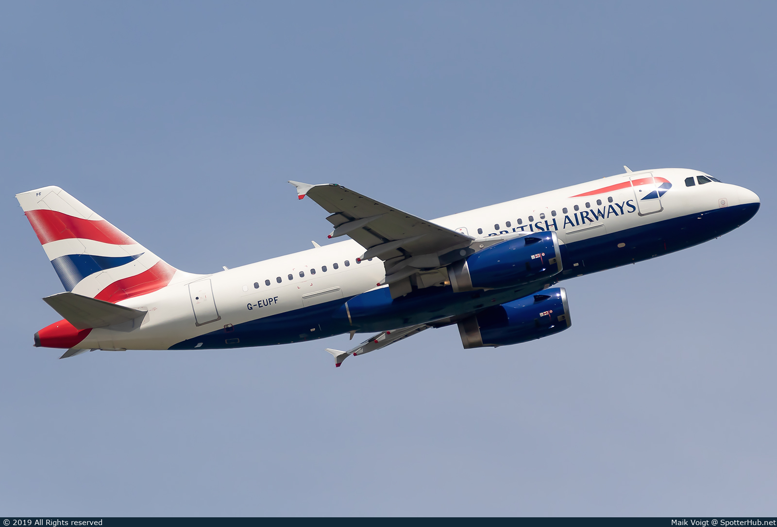 Photo of G-EUPF - Airbus A319-131 operated by British Airways