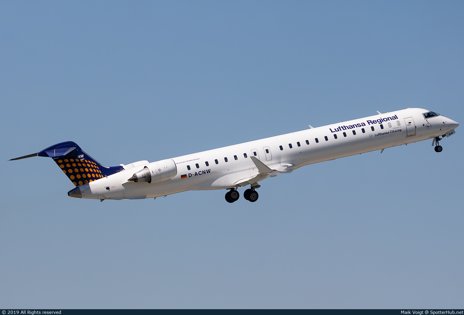 Photo of D-ACNW - Bombardier CRJ-900LR operated by Lufthansa CityLine