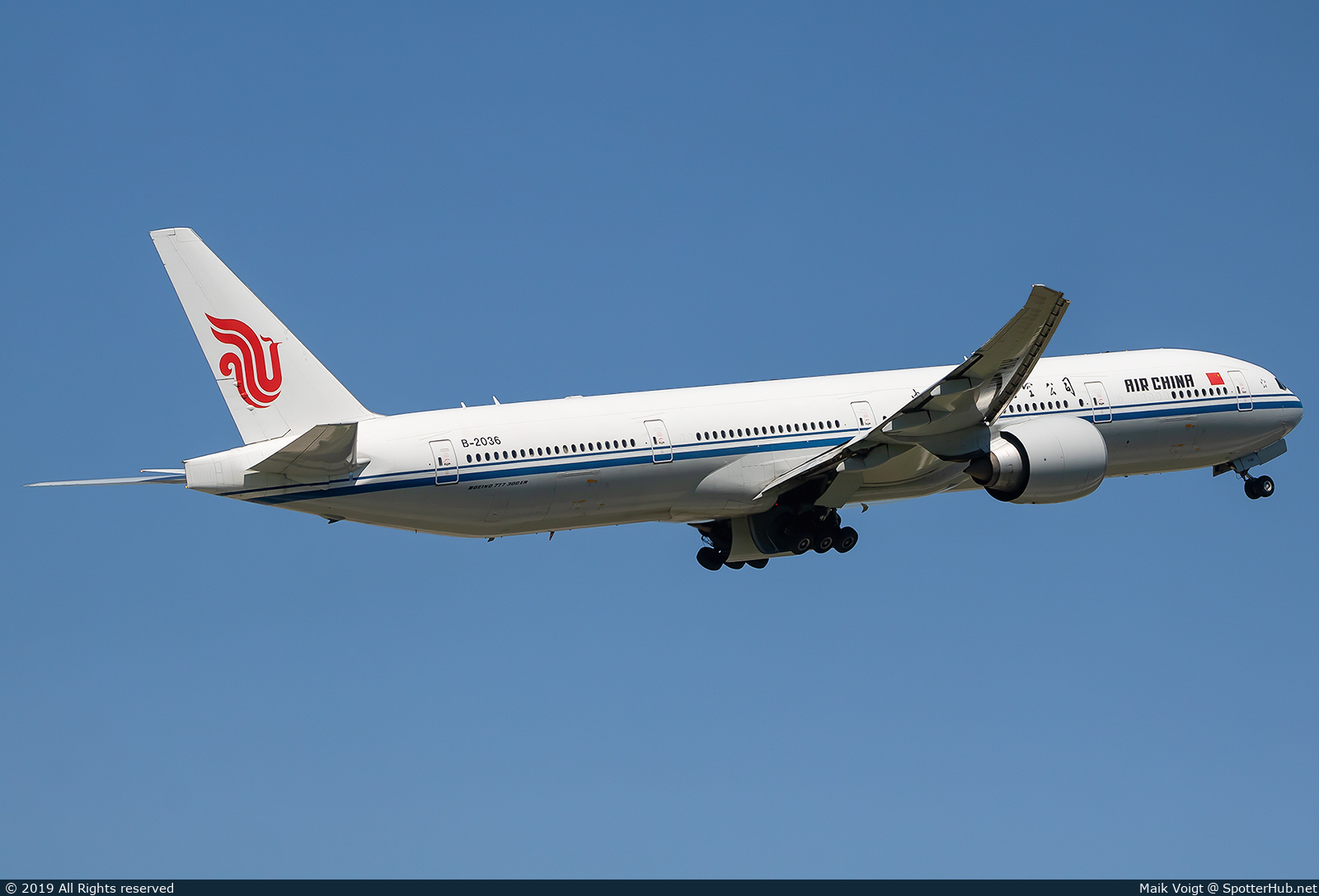 Photo of B-2036 - Boeing 777-39L(ER) operated by Air China