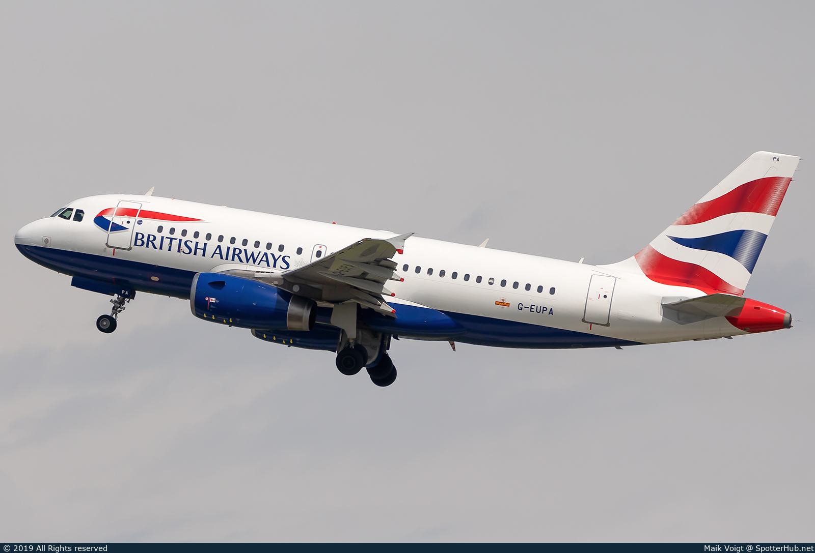 Photo of G-EUPA - Airbus A319-131 operated by British Airways