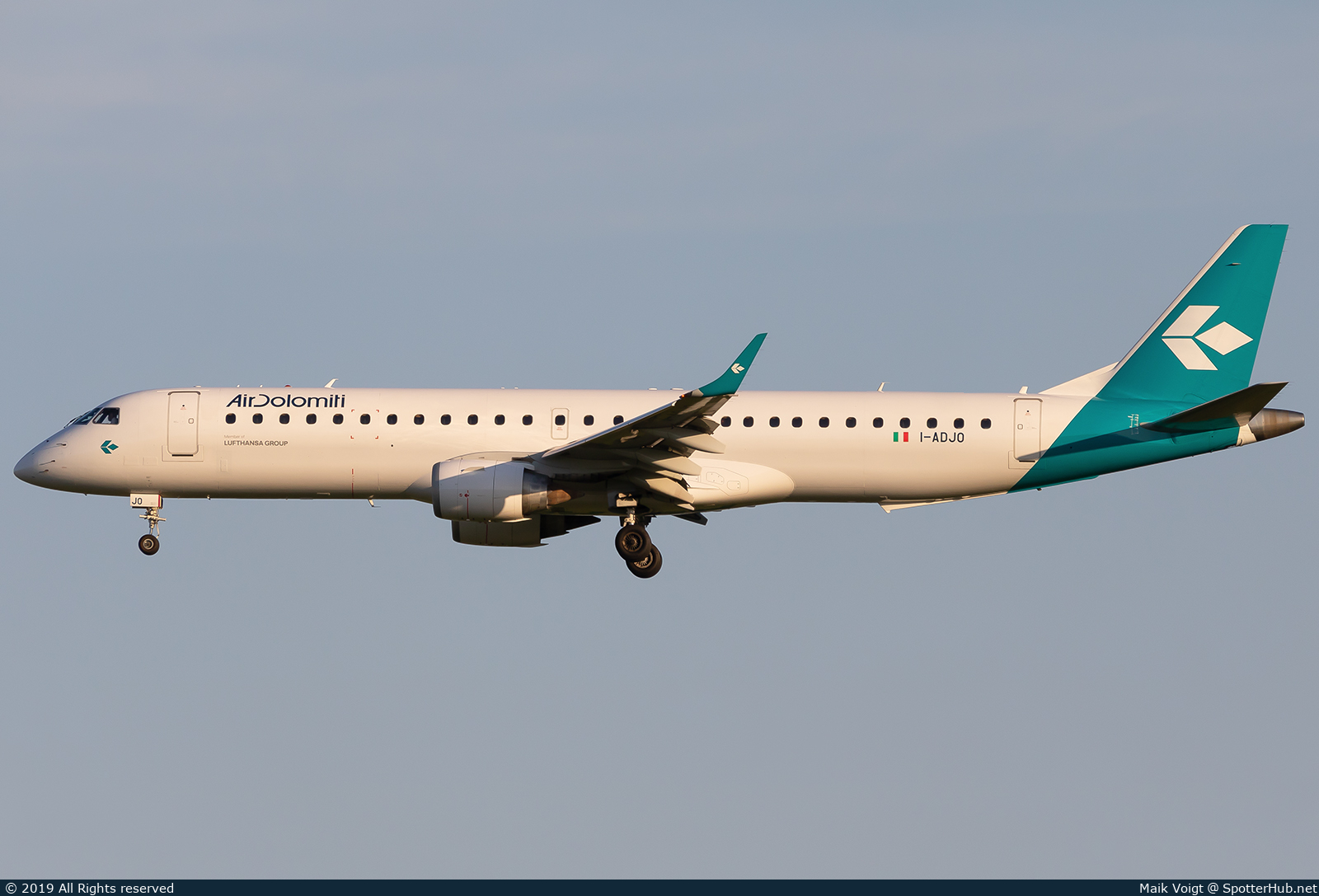 Photo of I-ADJO - Embraer ERJ-195LR operated by Air Dolomiti