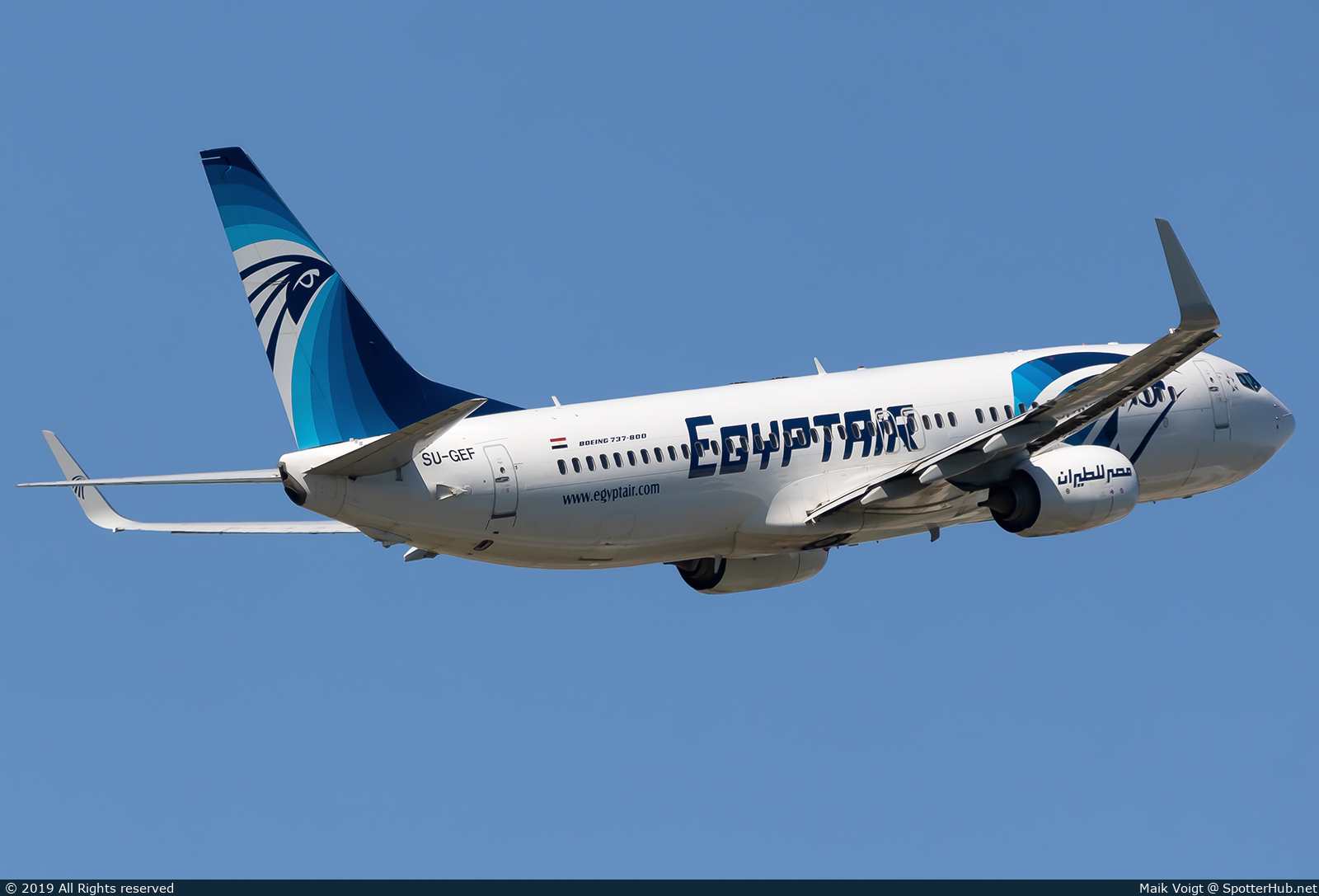 Photo of SU-GEF - Boeing 737-866 operated by Egyptair
