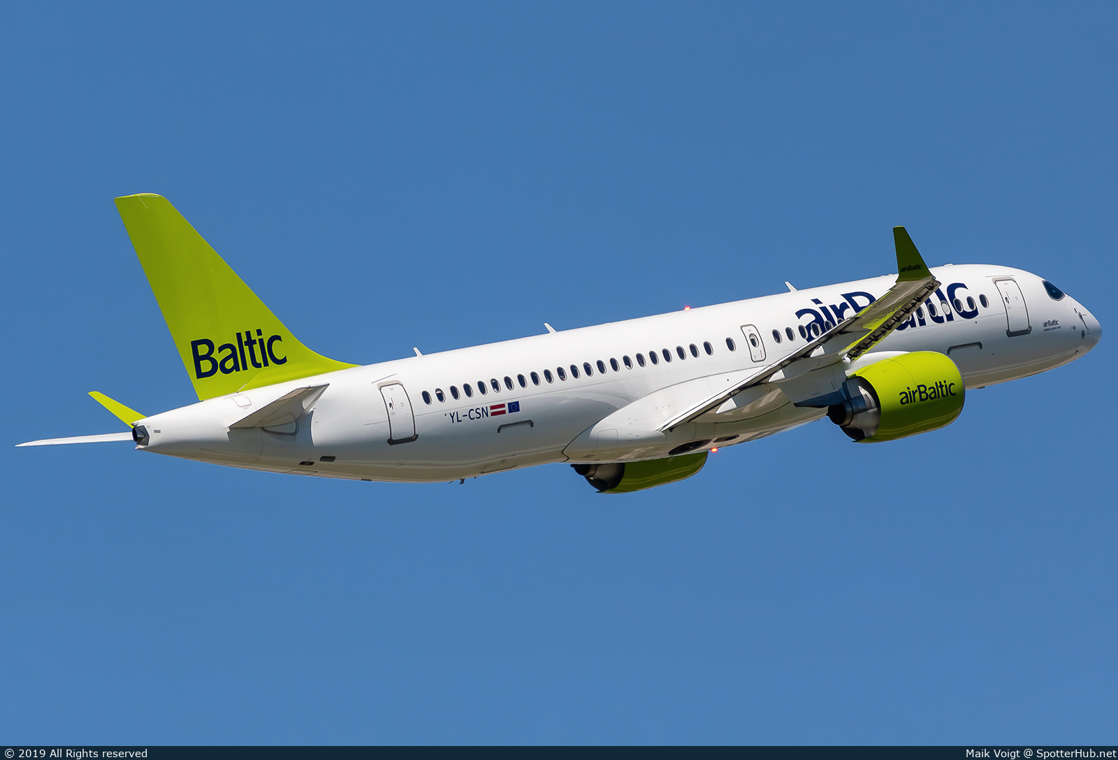 Photo of YL-CSN - Airbus A220-300 operated by airBaltic
