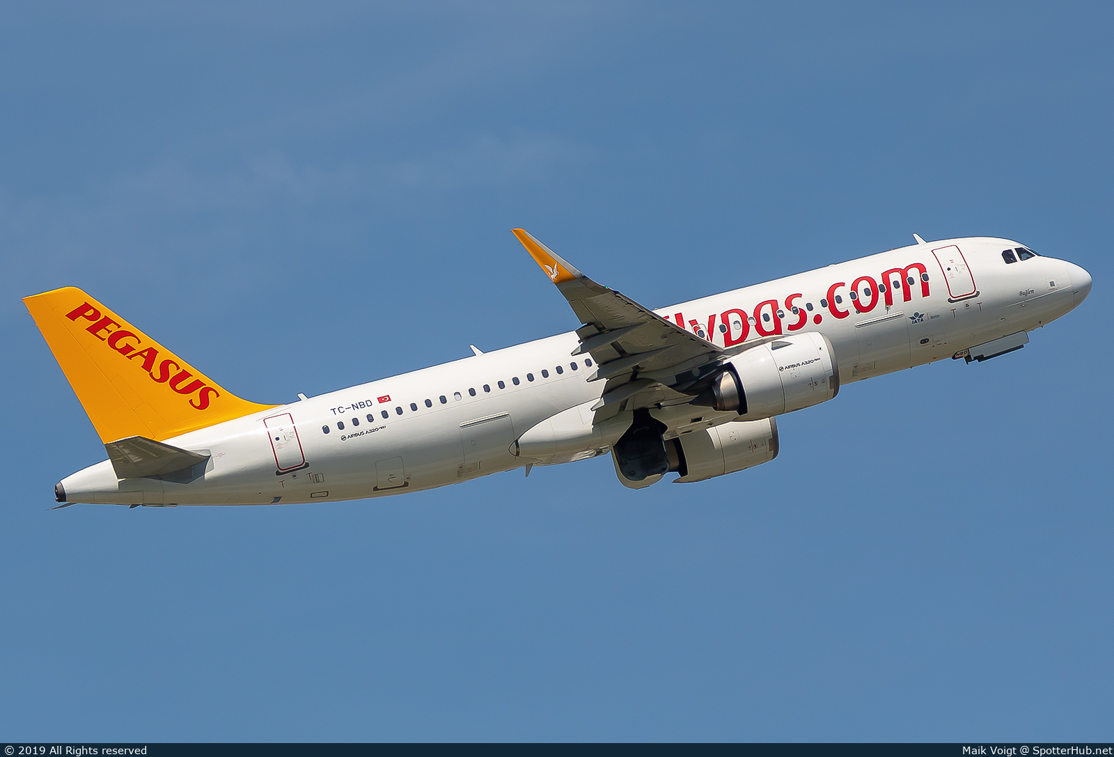 Photo of TC-NBD - Airbus A320-251N operated by Pegasus Airlines