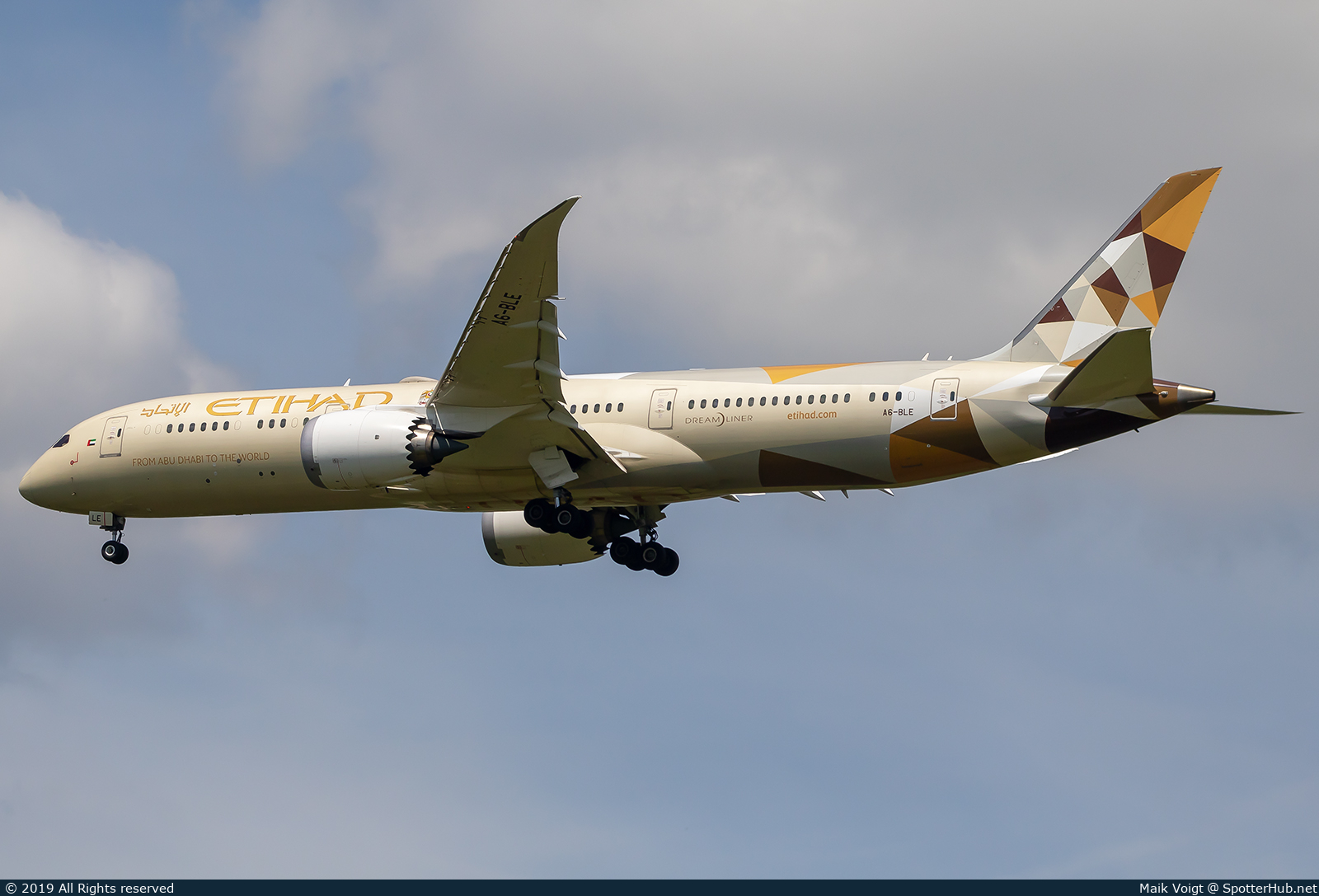 Photo of A6-BLE - Boeing 787-9 Dreamliner operated by Etihad Airways