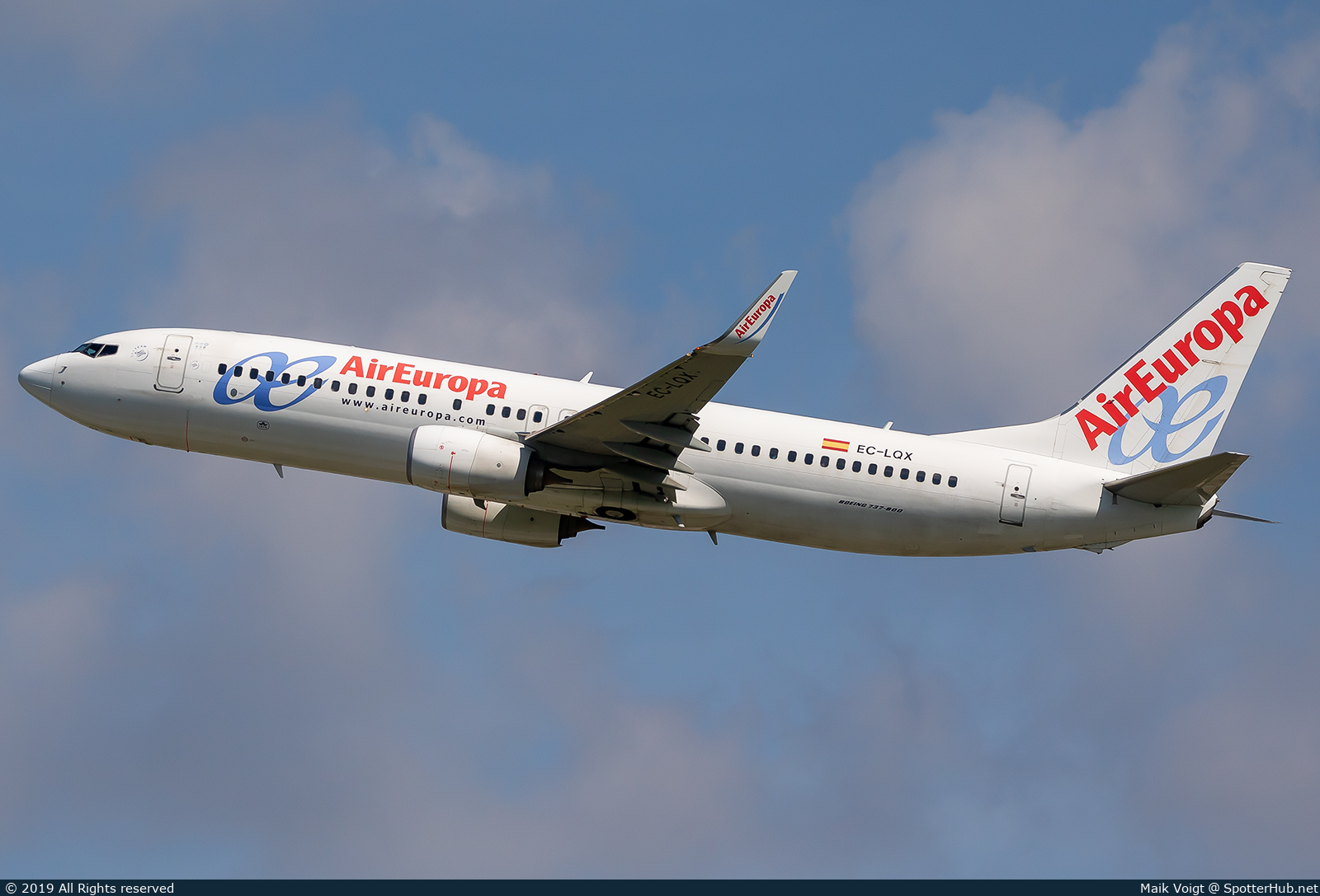 Photo of EC-LQX - Boeing 737-85P operated by Air Europa