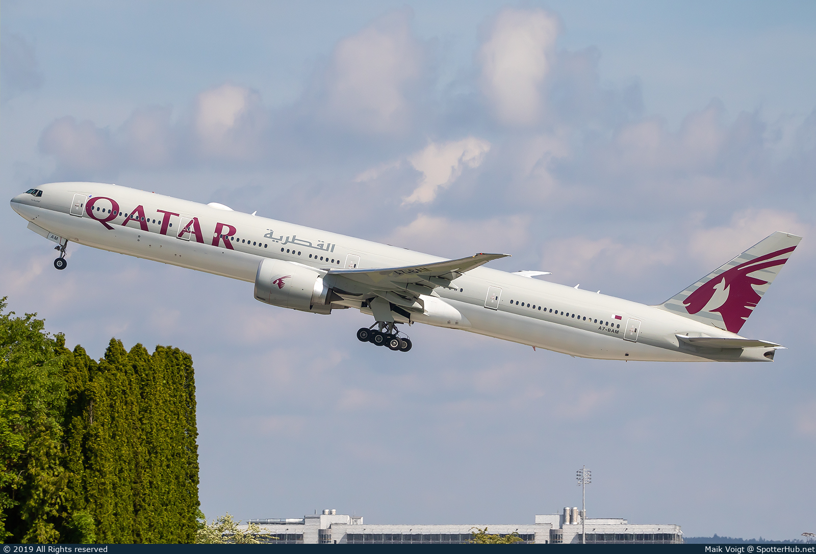 Photo of A7-BAM - Boeing 777-3DZ(ER) operated by Qatar Airways