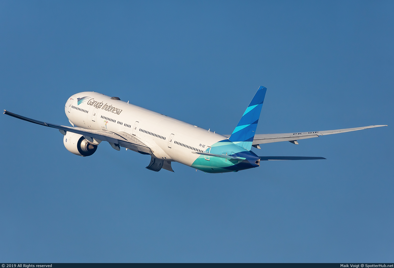 Photo of PK-GIE - Boeing 777-3U3(ER) operated by Garuda Indonesia