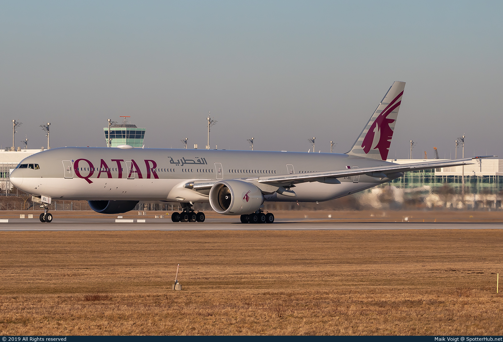 Photo of A7-BEL - Boeing 777-3DZ(ER) operated by Qatar Airways