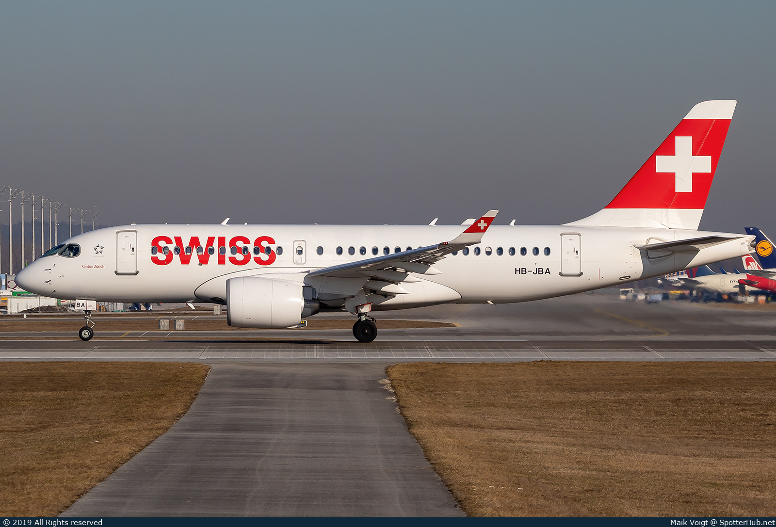 Photo of HB-JBA - Airbus A220-100 operated by Swiss International Air Lines