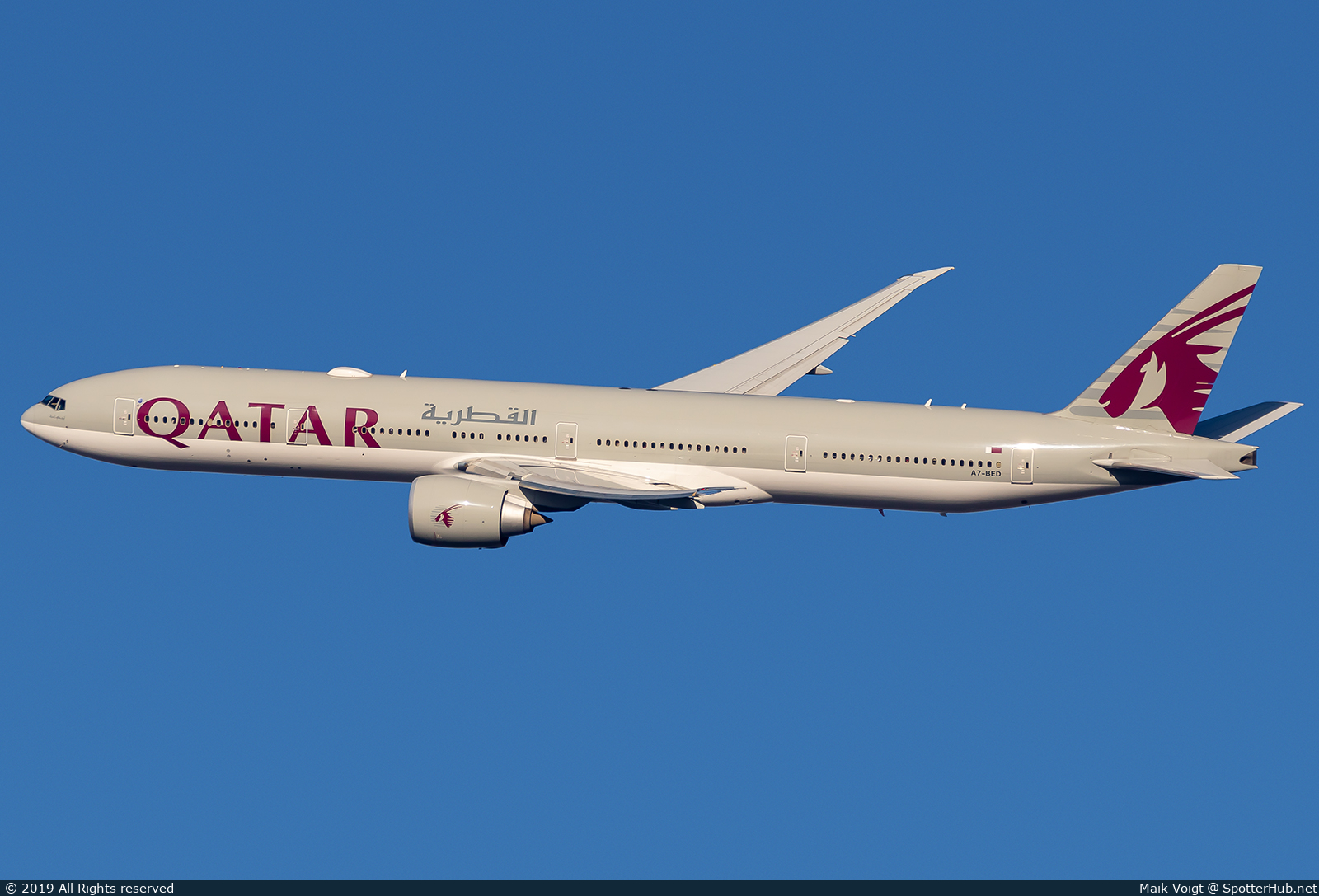 Photo of A7-BED - Boeing 777-3DZ(ER) operated by Qatar Airways