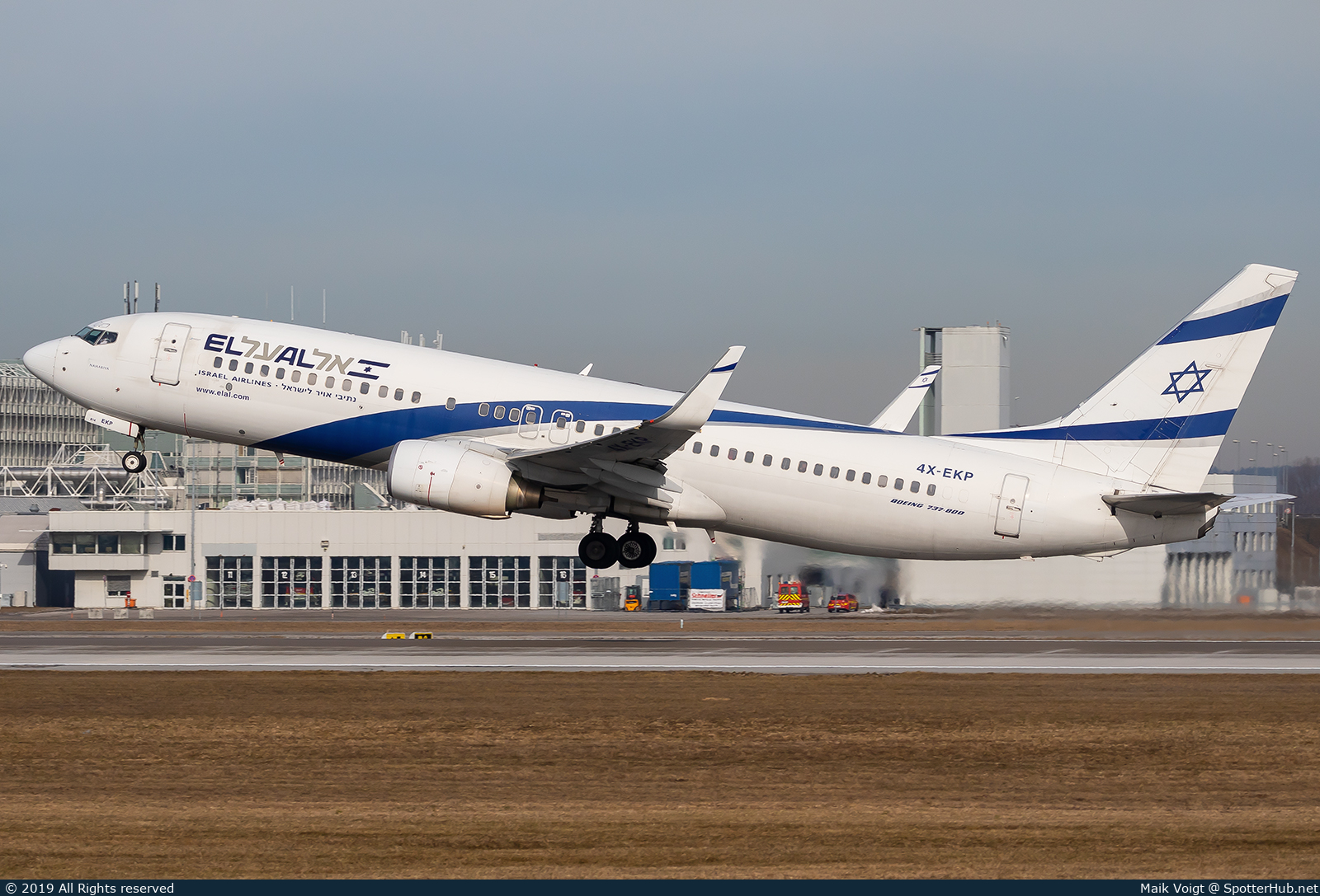 Photo of 4X-EKP - Boeing 737-8Q8 operated by El Al Israel Airlines