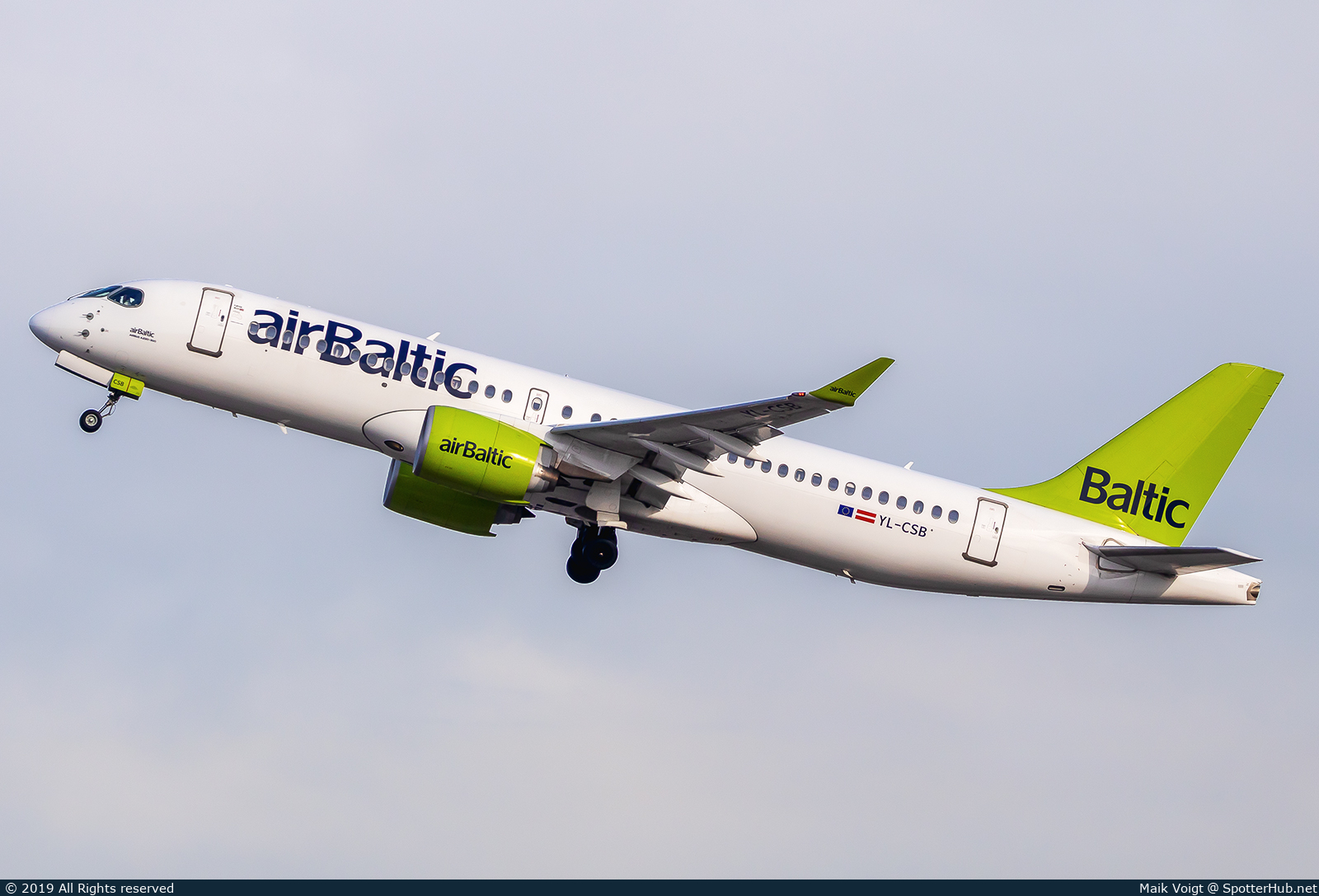 Photo of YL-CSB - Airbus A220-300 operated by airBaltic