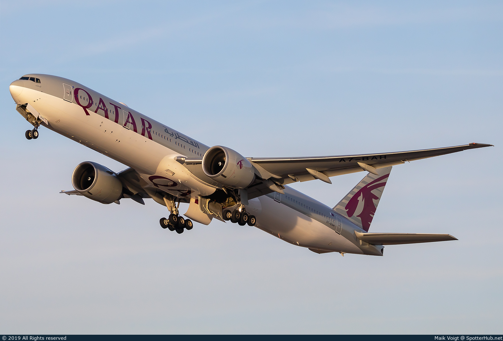 Photo of A7-BAH - Boeing 777-3DZ(ER) operated by Qatar Airways