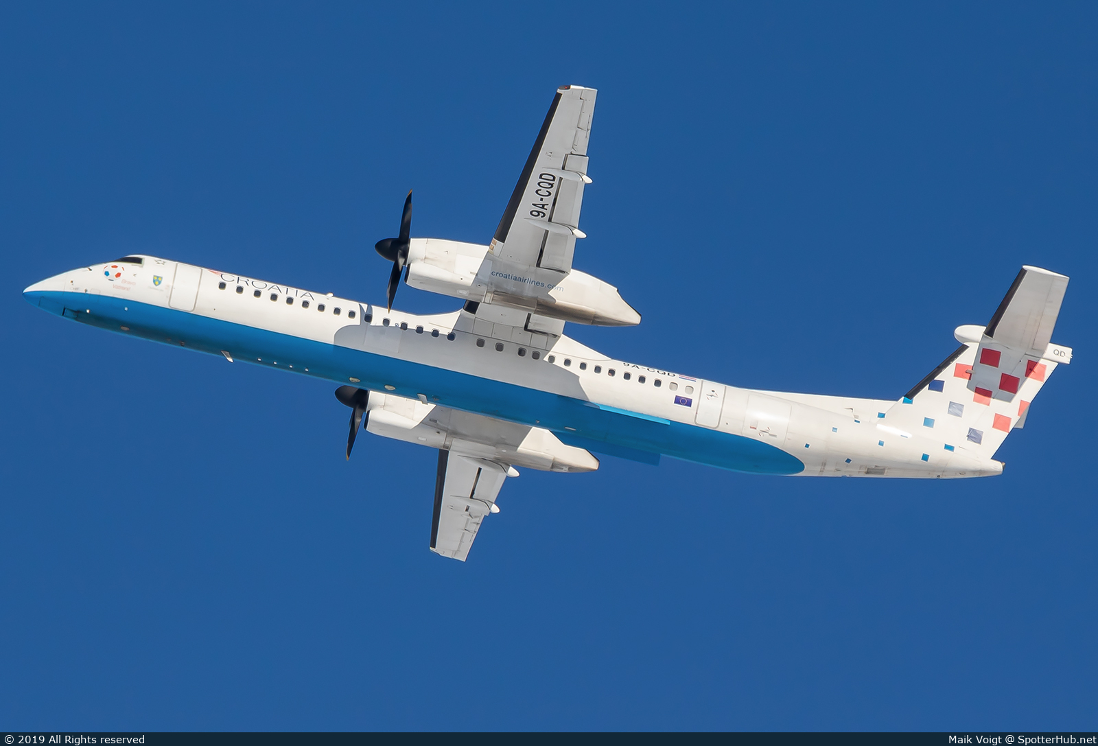 Photo of 9A-CQD - Bombardier DHC-8-402 Dash 8 Q400 operated by Croatia Airlines