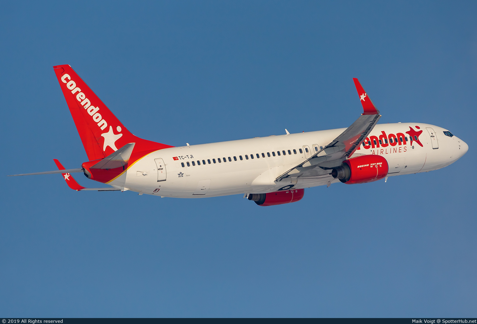 Photo of TC-TJI - Boeing 737-8S3 operated by Corendon Airlines