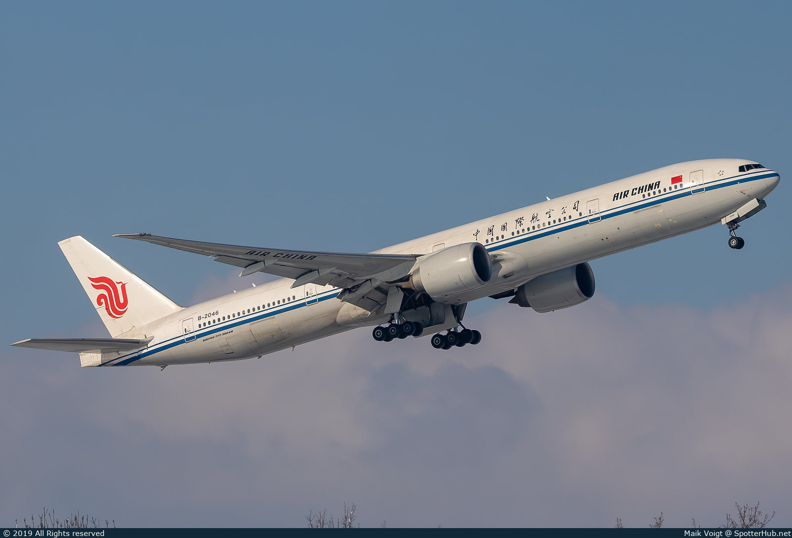Photo of B-2046 - Boeing 777-39L(ER) operated by Air China