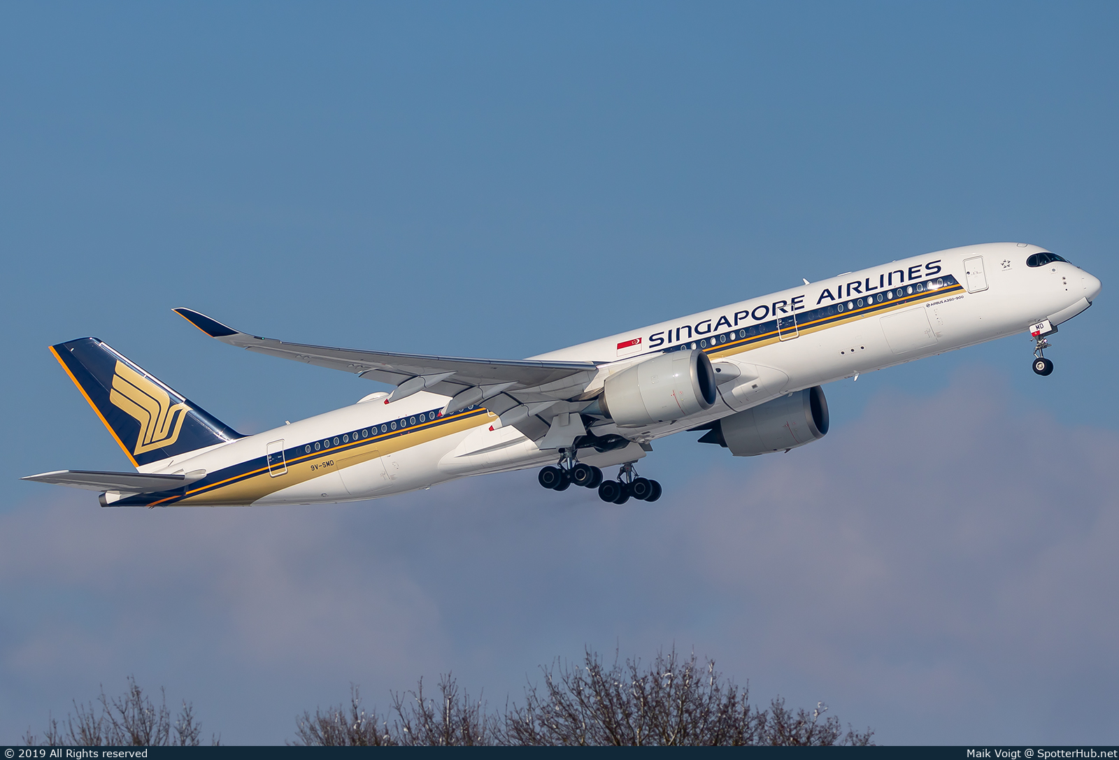 Photo of 9V-SMD - Airbus A350-941 operated by Singapore Airlines